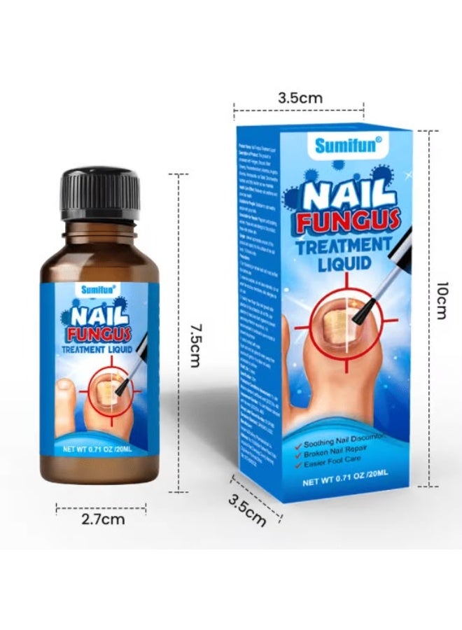 Sumifun Fungal Nail Treatment Liquid Nail Fungus Treatment for Toenails & Fingernails Fungal Nail Renewal Anti Fungus Nail Repair Smooth & Hydrates Nail Reduce Discoloration 30ml - Image 5