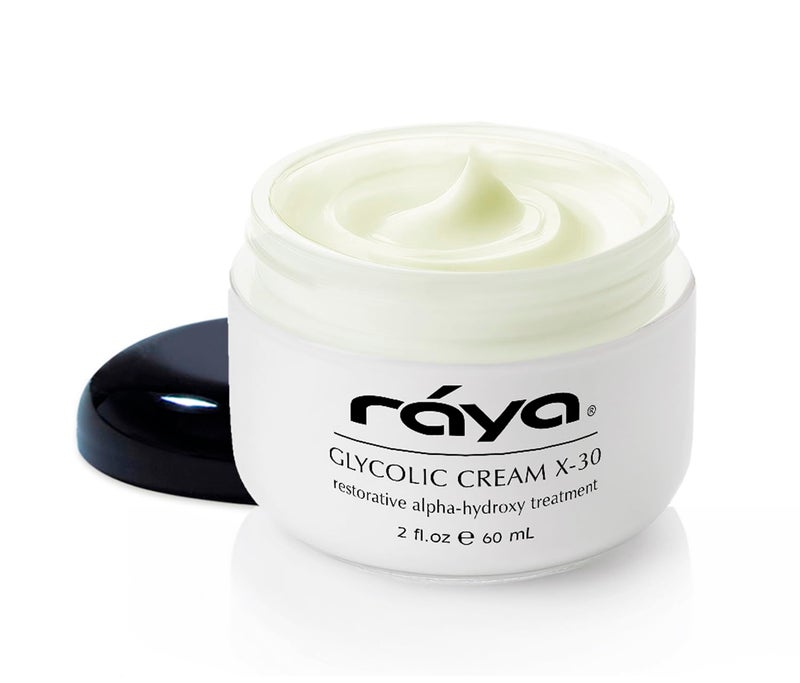 Raya Glycolic Cream X30 with AHA G327  Exfoliating Facial Treatment for NonSensitive Skin Beginning to Show Signs of Aging  Made with Alpha Hydroxy Acids