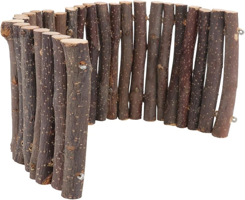 Wooden Pet Playpen For Hamsters Chinchillas 40x10CM Brown Easy Install Durable - Image 1