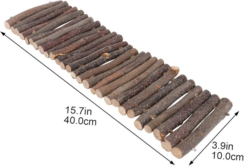 Wooden Pet Playpen For Hamsters Chinchillas 40x10CM Brown Easy Install Durable - Image 4