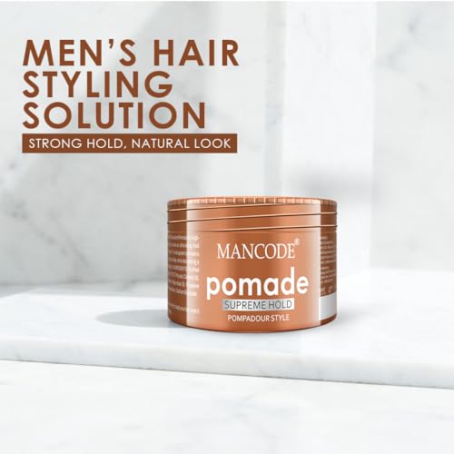 MAN CODE Mancode Hair Styling Pomade Wax for Men- 100ml | Supreme Hold, Glossy Finish, Non-Greasy, Water-Based Formula | 24-Hour Flexible Hold | Strong & Long-Lasting | All Hair Types - Image 2