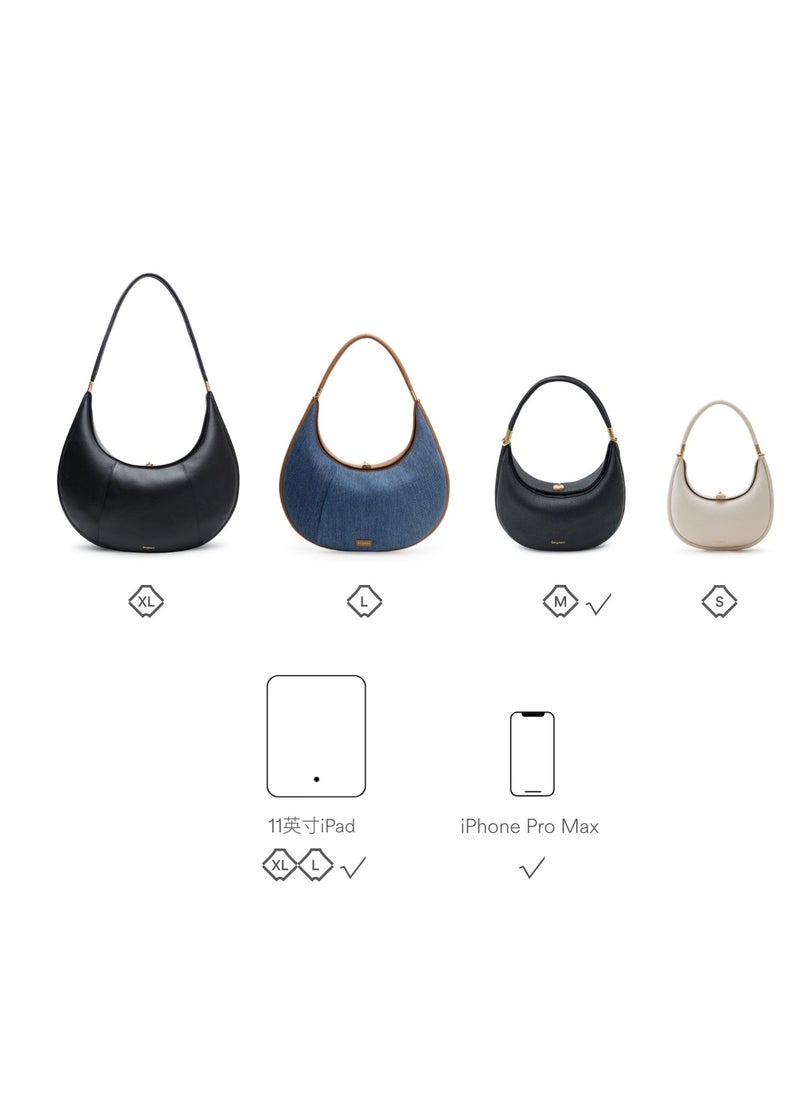 Songmont - Moon bag medium size Songyue series Crescent moon bag Crescent bag commuter shoulder underarm bag - Image 1