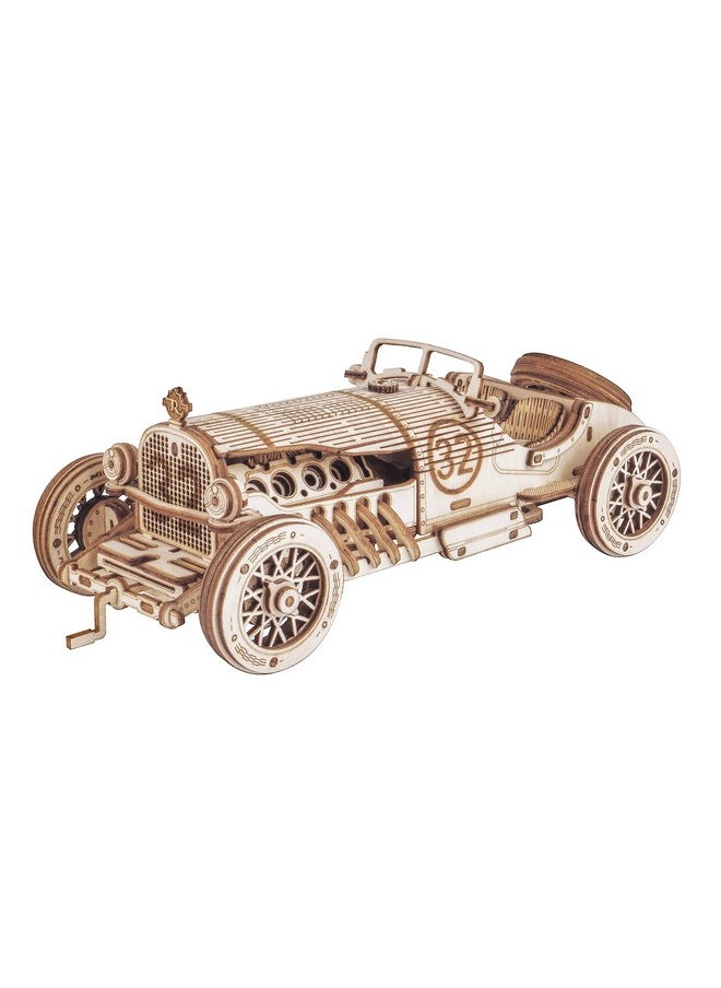 RoWood Model Cars To Build 3D Wooden Puzzle For Adults & Teens Diy Scale Mechanical Car Model Building Kits Best Toys Gift For Kids Grand Prix Car  - Image 1