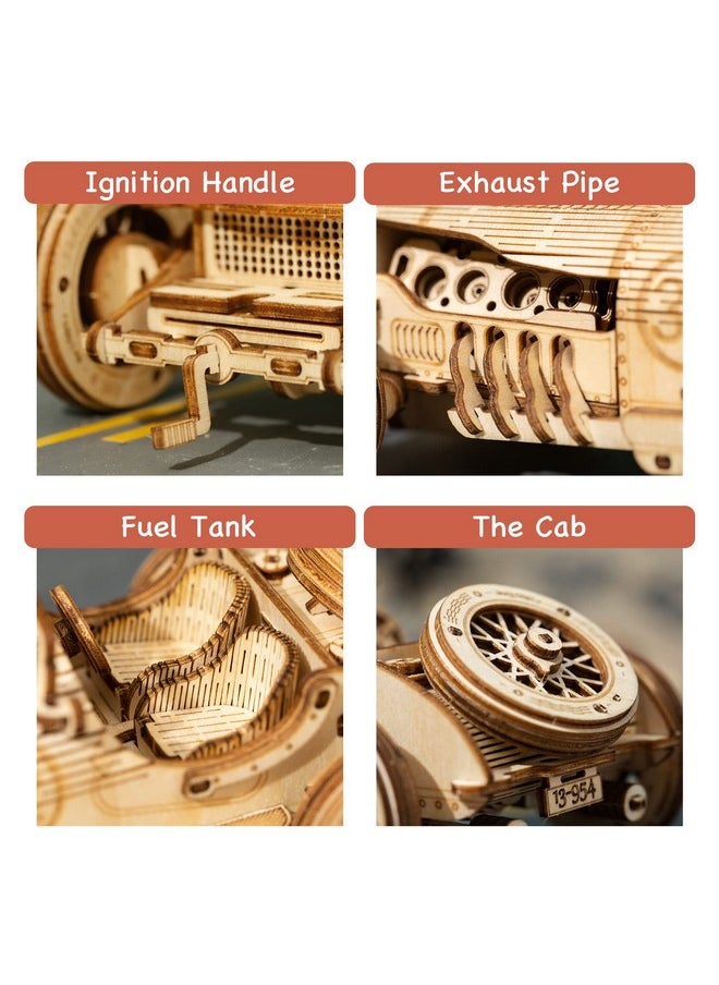 RoWood Model Cars To Build 3D Wooden Puzzle For Adults & Teens Diy Scale Mechanical Car Model Building Kits Best Toys Gift For Kids Grand Prix Car  - Image 5