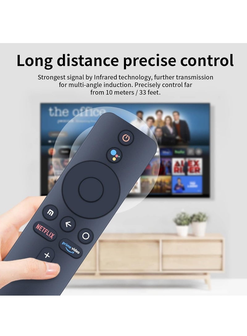 PopZa New Bluetooth Replacement Remote Control XMRM-006 Compatible with Xiaomi Mi Box S Smart TV Controller with Battery - Image 3