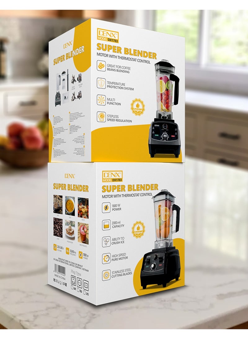 Denx DX1783 Multi Function Super Blender 2000ML Capacity Polycarbonate Jar - Image 4