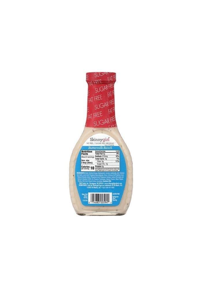 Skinnygirl Fat-Free Sugar-Free Buttermilk Ranch Salad Dressing, 8 Ounce - Image 2