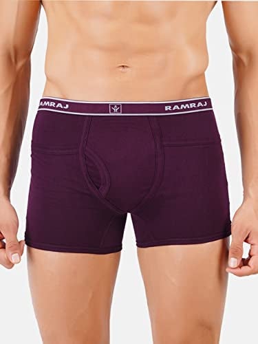 RAMRAJ COTTON ملابس داخلية رجالية 100% قطن ناعم ممشط جيرسي فاخر متعدد الألوان - مجموعة من 3 - Image 3