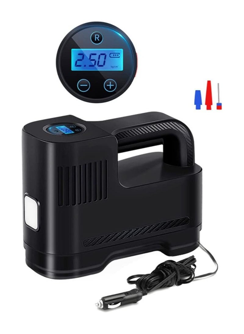 general Electric Car with Digital Pressure Gauge 12V 120W Air Compressor Cordless for Bicycle Tires Car for Tires Portable - Image 1