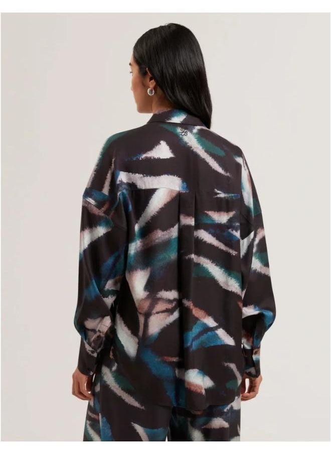 Ted Baker Printed Oversized Boyfriend Shirt  - Image 2