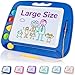 SGILE Large Magnetic Drawing Board for Kids Toddlers Toys for 1 2 3 4 Year Old Etch  Sketch Pad with 4 Stamps Learning and Educational Toys for Boys Girls Gift 16 13 in 42 x 32 CM Blue - Image 4
