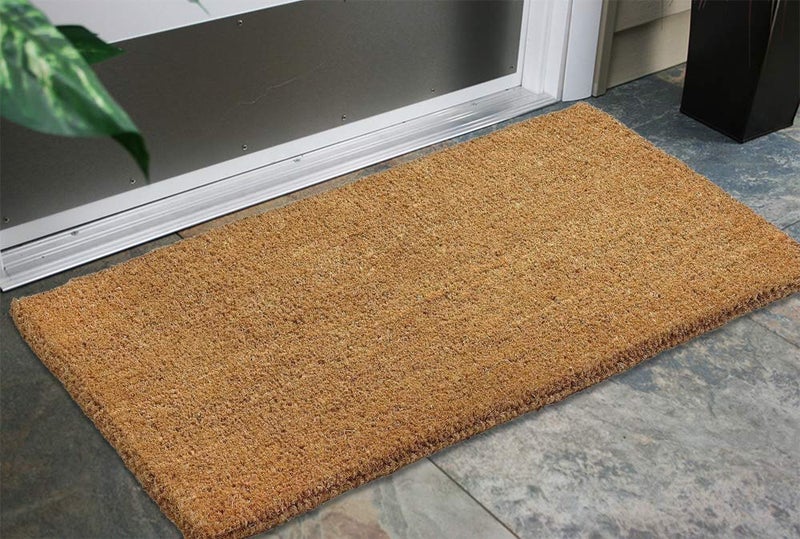 Kempf 1" Thick Natural Woven Coco Coir Doormat, 36" x 60", Heavy-Duty Entrance Mat for Front Door, Entryway & Porch - Image 5