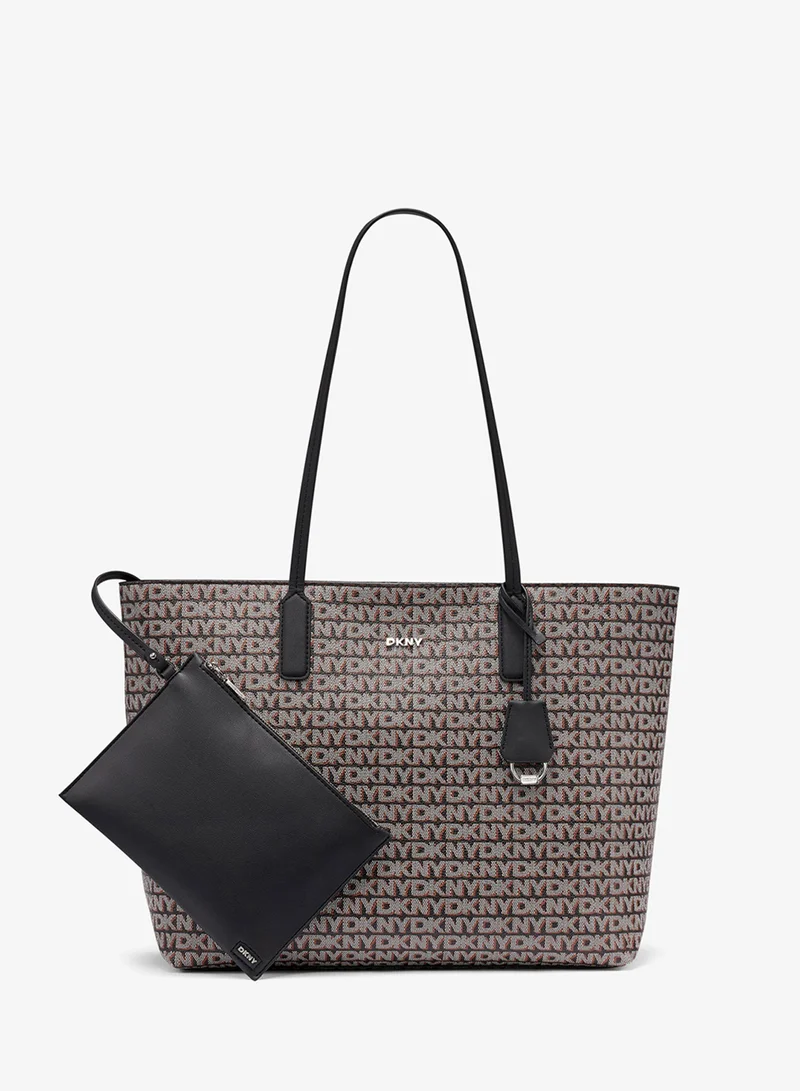 Saige East-West Top-Zip Tote
