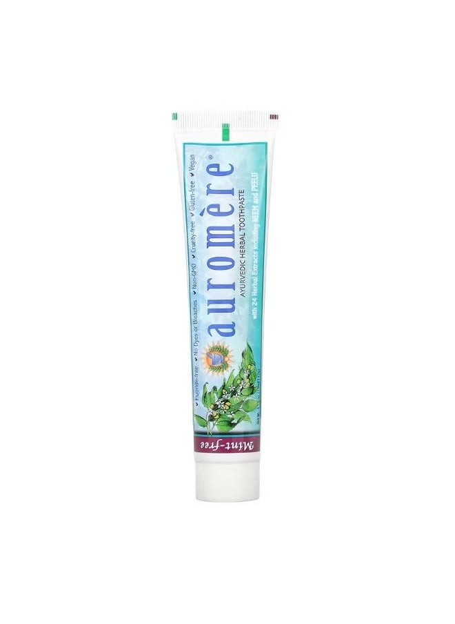 Ayurvedic Herbal Toothpaste MintFree 4.16 oz 117 g - pzsku/ZA9300406D14B547DFA0FZ/45/_/1679461837/26bd8cd2-00d1-4357-80f8-c6c065f15a5c