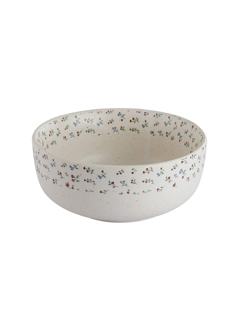 miah decor Miah Décor MD-97 Miah Decor Handcrafted Floral Stoneware Serving Bowls(8" & 7" Dia) -Set of 2 - Image 3