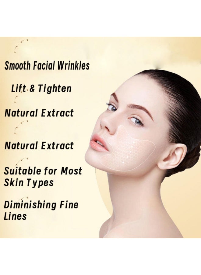 SEOMOU Magic strips for facial wrinkles, face and forehead wrinkle patches, facial wrinkle removal patch, anti-wrinkle mask around the nose and lips for women and men (pack of 5 pieces) - Image 3