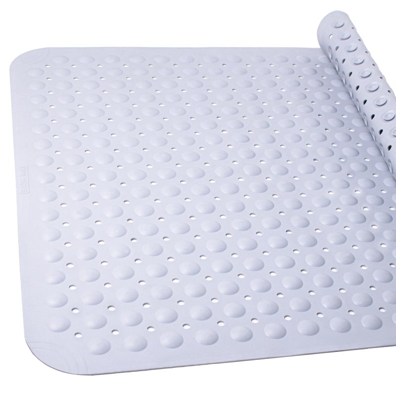 Tiamo Tiamo Extra Large Shower Mat NonSlip47x32 Walkin Shower Mat with Big Suction Cups and Drain HolesCustomizable Fit for Floor DrainsInside Shower 