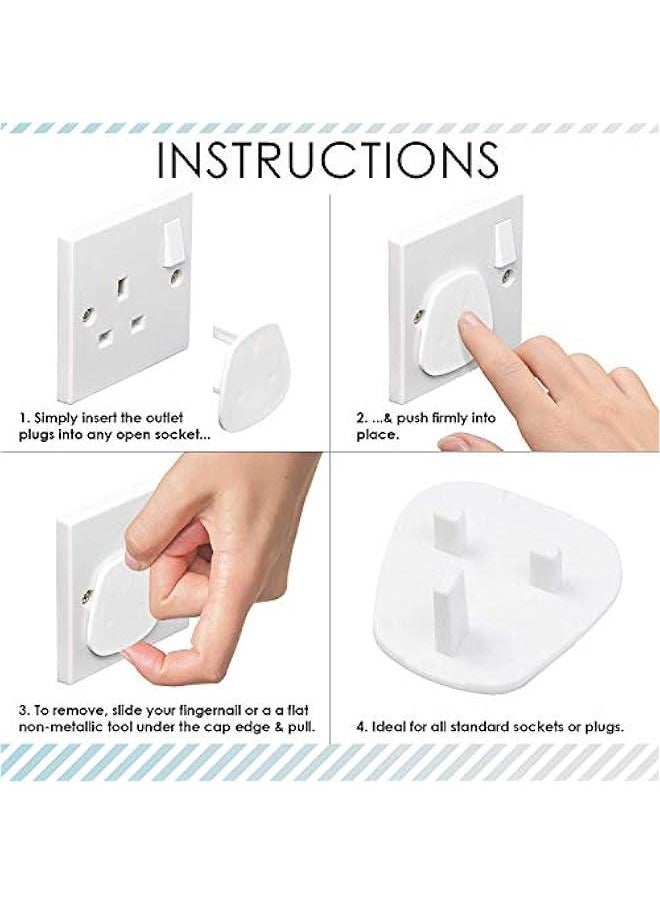 Gonice - Outlet Covers (20 Pack) Value Pack – Baby Safety Electric Outlet Plug Covers – Socket Cover Protector Cap to Prevent Your Child from Power Shock Hazard - Image 1