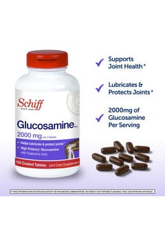 Schiff Glucosamine 2000Mg With Hyaluronic Acid 150 Tablets Joint Supplement (Pack Of 2)  - Image 3