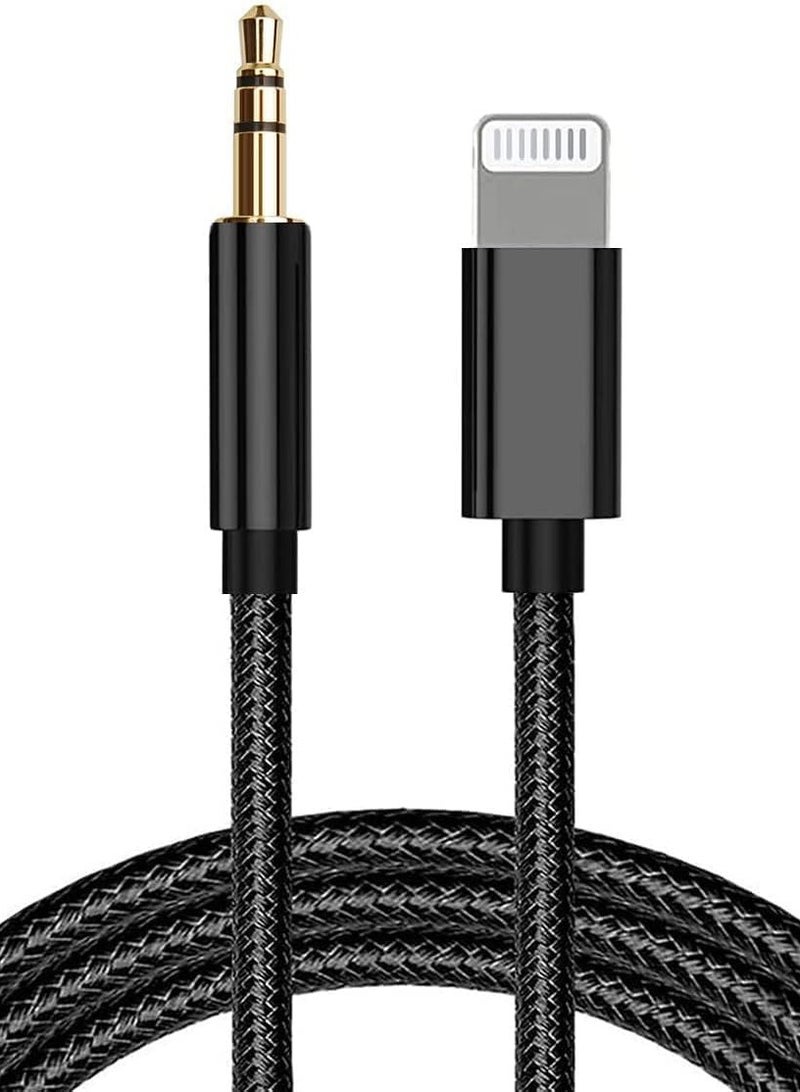 كابل محول Lightning إلى 3.5 ملم جاك الصوت Aux نقل  - Image 1