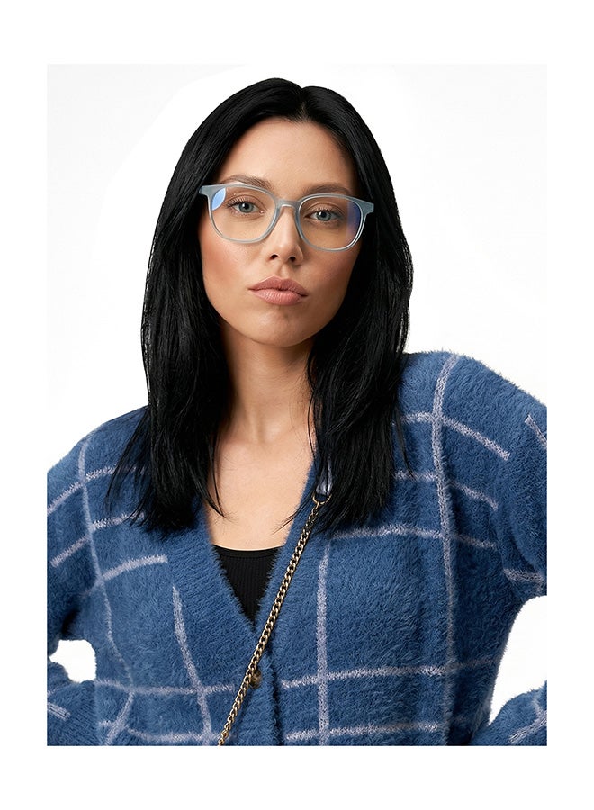 لينسكارت بلو نظارات كمبيوتر Zero Power ذات إطار كامل ومضادة للتوهج باللون الأزرق LB E13739 - مقاس 53 مم - رمادي - Image 4