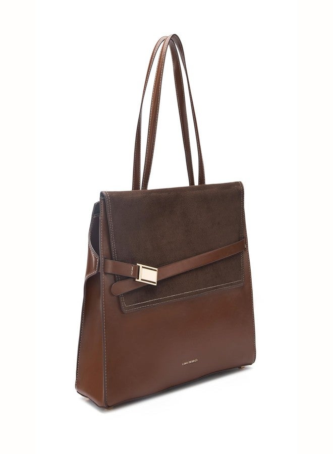Lino Perros Monroe Daisy Brown Tote Bag - Image 2
