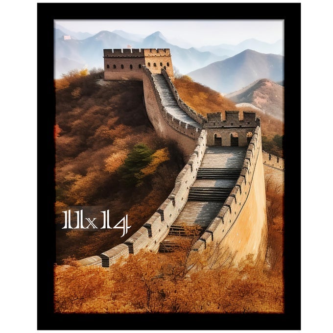 11x14 Picture Frame Photo Frame for Wall Mounting Display Black