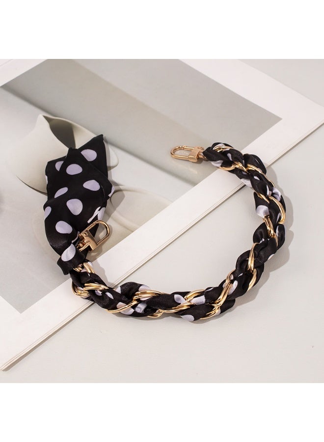 NIBEMINENT Beaded Phone Lanyard, Anti Lost Removable Wrist Strap, Short Sleeve Knitted Dress Bracelet Pendant, Phone Keychain Lanyard