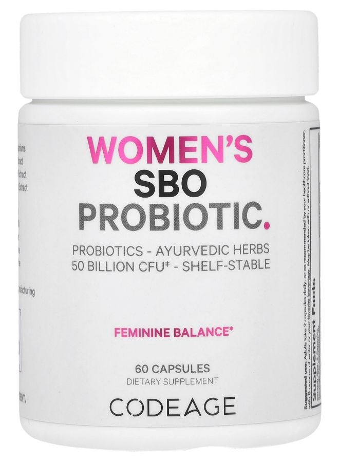 Codeage Women's SBO Probiotic 50 Billion CFU 60 Capsules