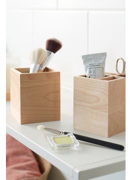 Tchibo 2 Piece Wooden Organizer Box, Beige  - Image 1