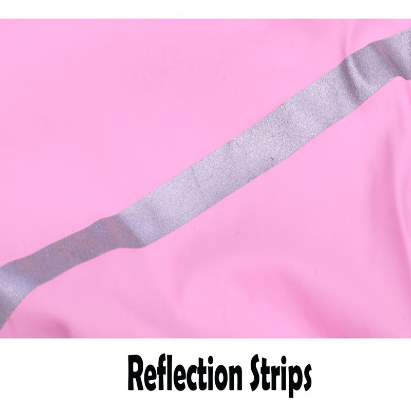 Fewlby Boys Girls Waterproof Rain Pants Unisex Kids Rain Pants Children Rainwear Waterproof and Windproof 4-5 Years Pink - Image 2