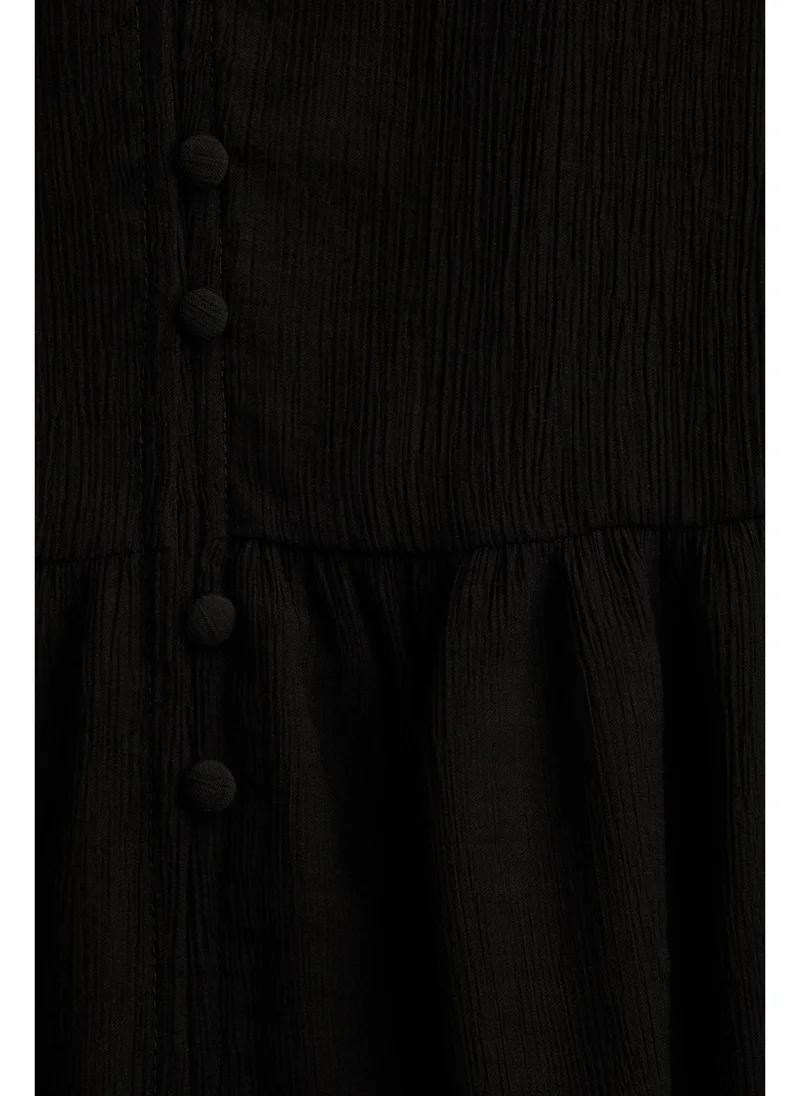 اتش اند ام Crinkled tunic dress