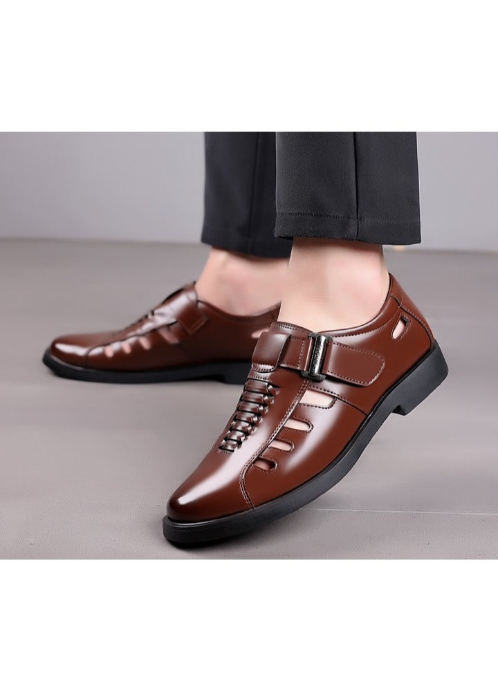 KUYING - New Men's Business Leather Shoes - Image 1