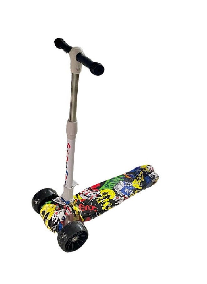 Generic Kids 3 Levels of Hand Scooter with Light Wheels 