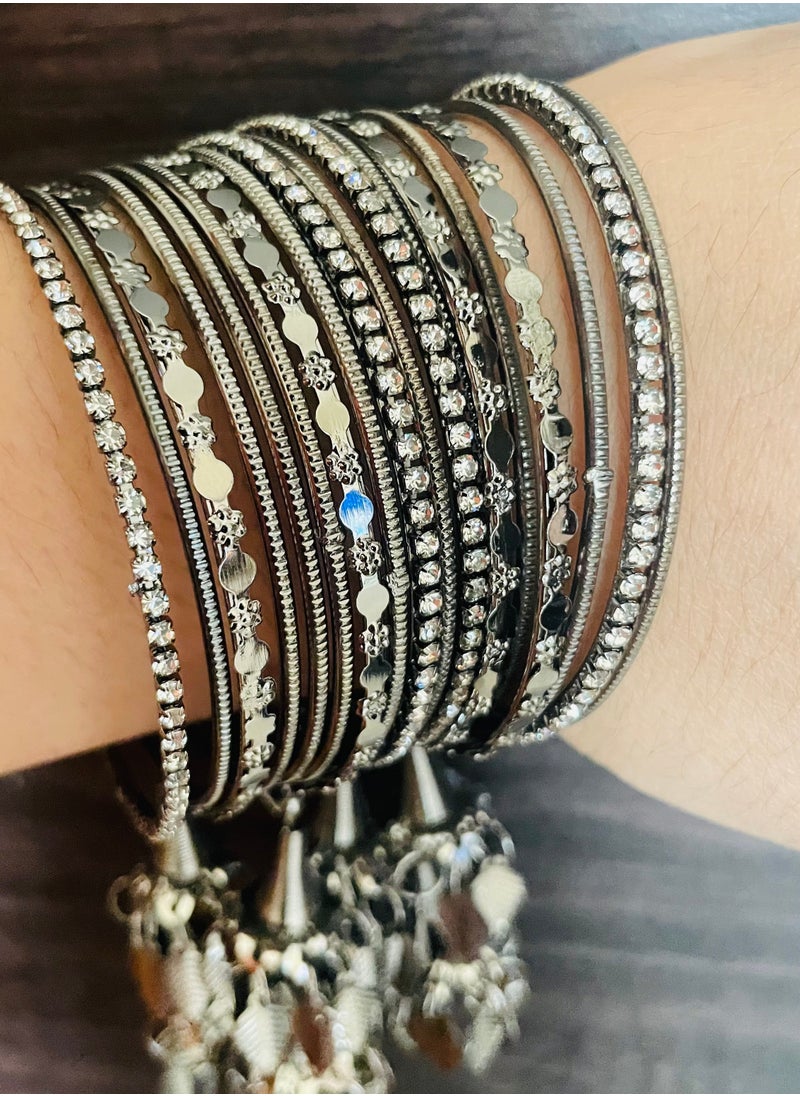 Generic - Festive Wear Bangle in Silver Tone - Image 1