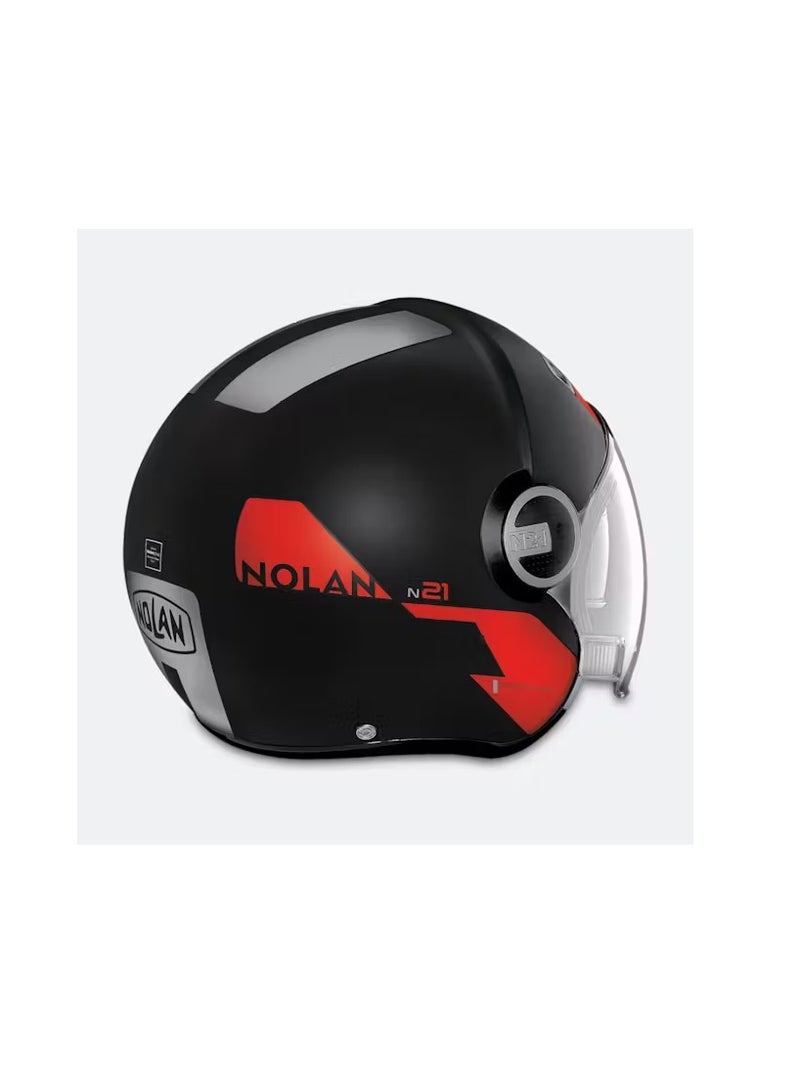 Nolan Nolan N21 Visor Agility Open Helmet Flat Black  - Image 2