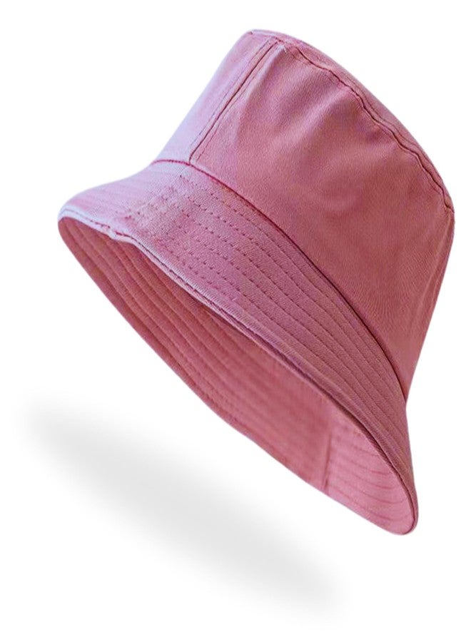 DEDICATED Bucket Hat - Unisex Cotton Packable Sun Hats for Men & Women - Lightweight, Breathable Summer Beach Hat - Fashionable Outdoor Travel Cap for Hiking, Fishing & Casual Wear Pink - Image 2