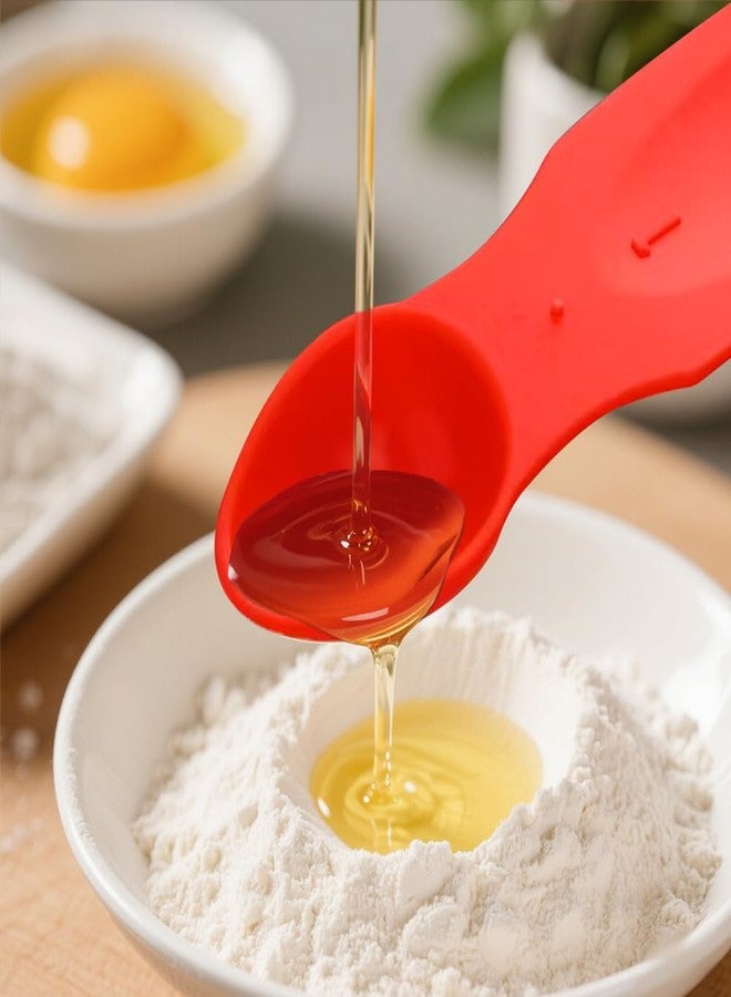 MAUJOY Braille Measuring Spoon & Cup Set - 4-Piece Nesting Spoons, Easy to Use for Braille & Sighted Users - Ideal for Baking, Cooking, Science Experiments & Home Use - Image 2