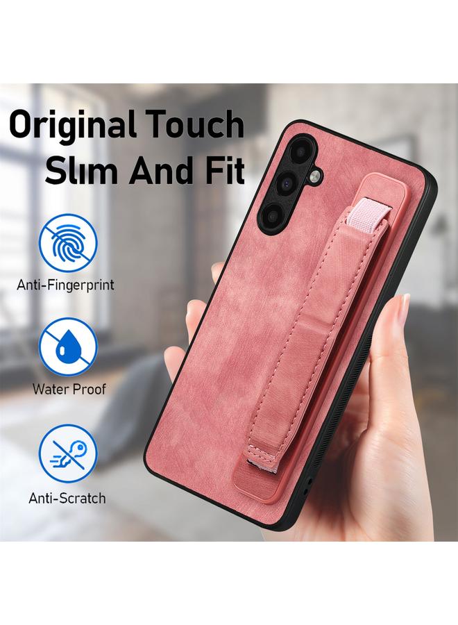 S-TOP Case For Samsung Galaxy A13 5G Retro Wristband Holder Leather Back Phone Case - Image 5