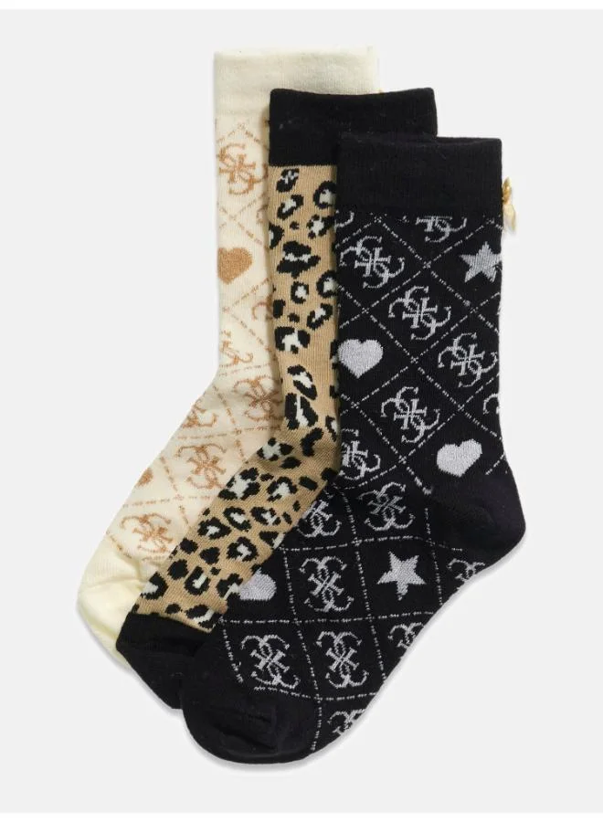 GUESS Kids 3 Piece  Socks