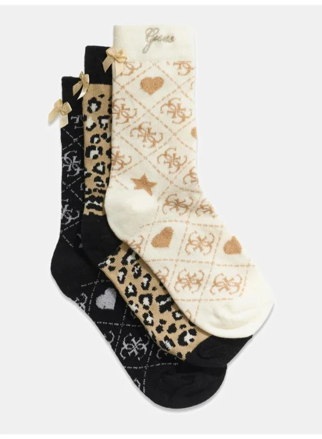 GUESS Kids 3 Piece  Socks