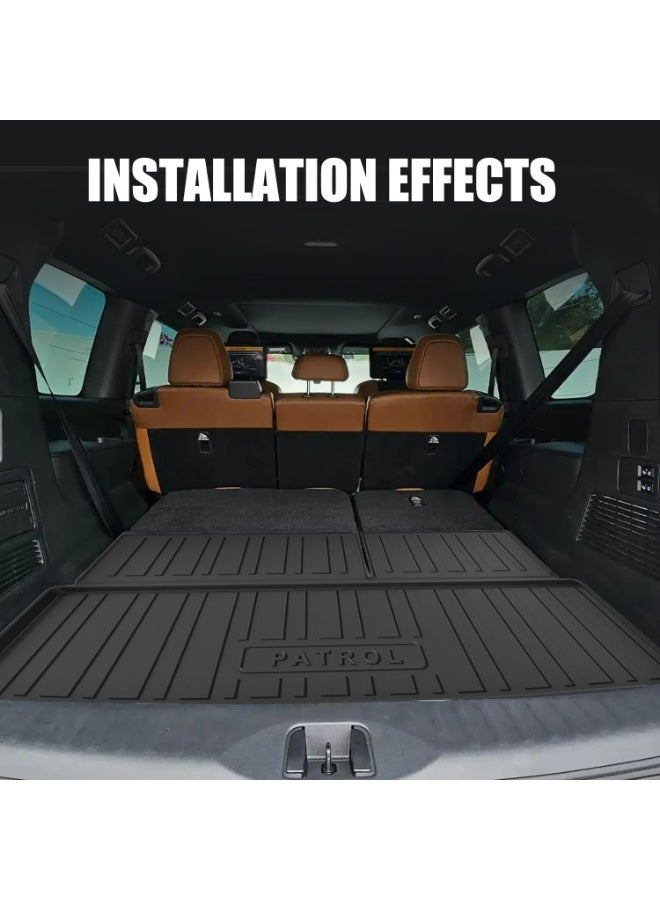 Oasisgalore Heavy Duty TPE Cargo Liner Trunk Mat for Nissan Patrol Y63 (2025 2026, 8 Seats) – Waterproof, Non-Slip Boot Protector | Custom Fit Interior Accessories - Image 4