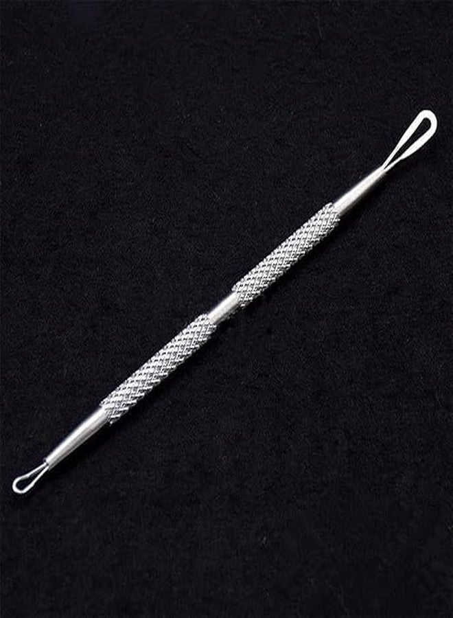 BANIRA PROFESSIONL Silver Stainless Steel Blackhead Remover Pimple Extractor Popper Tool Acne Comedone Blackhead, Blemish, Whitehead Popping, Zit Removing for Nose Face - Image 3