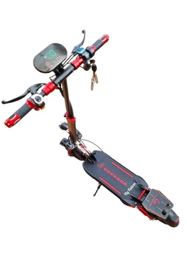 Kugoo D Max Electric Scooter -Electric Motorcycle 2000W Motor & 48V 15Ah Battery | 40km Range | Speed 15/25/65 km/h | Full LED Lights | Foldable & Adjustable | Digital Display | - Image 2