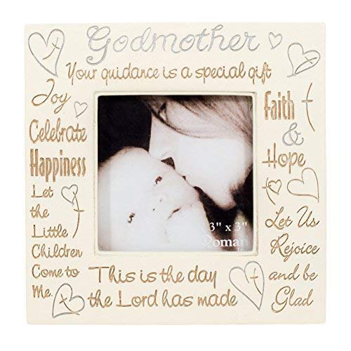 Roman Godmother Heartfelt Words Square 3 x 3 Decorative Table Top Picture Frame - Image 2
