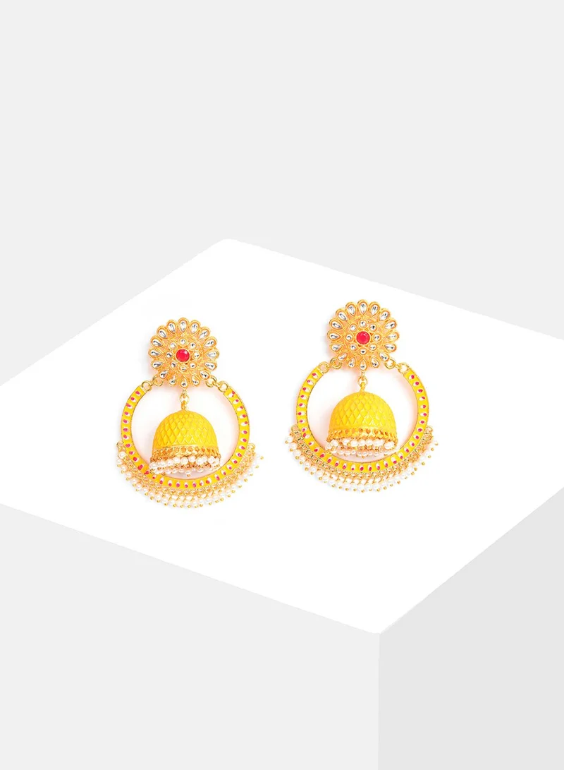 SOHI Evening Artificial Drop Earring Jewellery