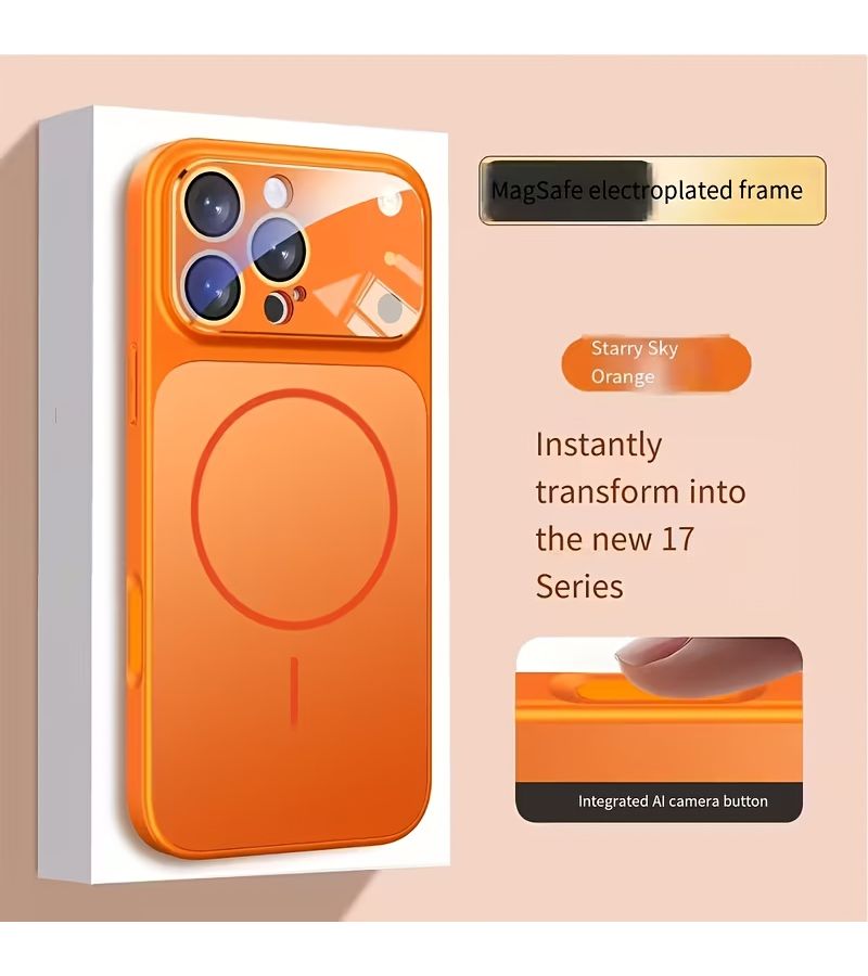 Golden 3 Pack Matte Glass Case for iPhone 17 Pro Max with Lens Protectors - Image 1