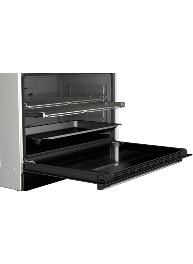 BOSCH Series 8, Gas Range Cooker - HJY5G7V61S Black - Image 5