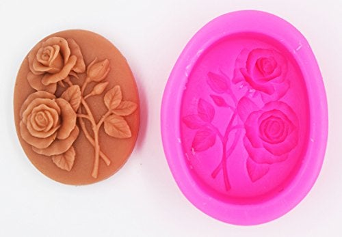 Longzang Rose Silicone Mold for Soap Making Rose Candle Making Mold Plaster Wax Resin Clay Cake - Image 2