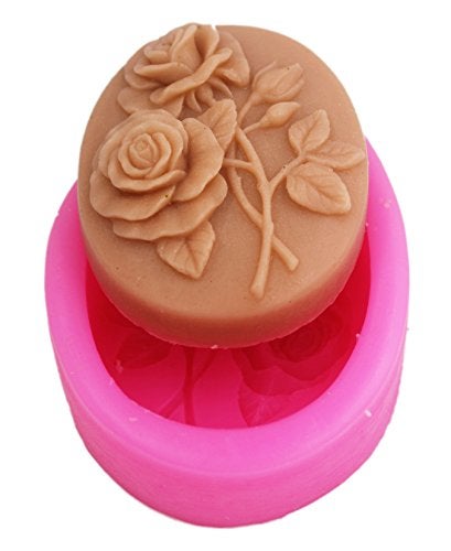 Longzang Rose Silicone Mold for Soap Making Rose Candle Making Mold Plaster Wax Resin Clay Cake - Image 3